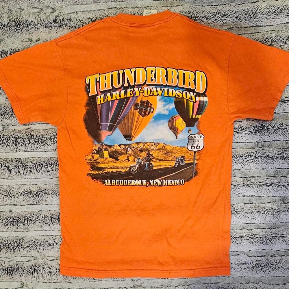 Harley-davidson Men's Orange T-shirt